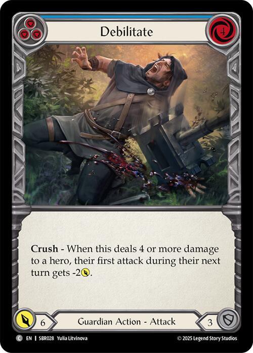 Debilitate (Blue) card image