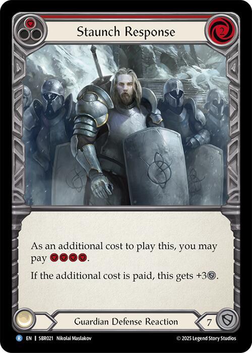 Staunch Response card image