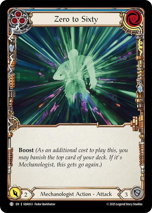 Zero to Sixty (Blue) card image