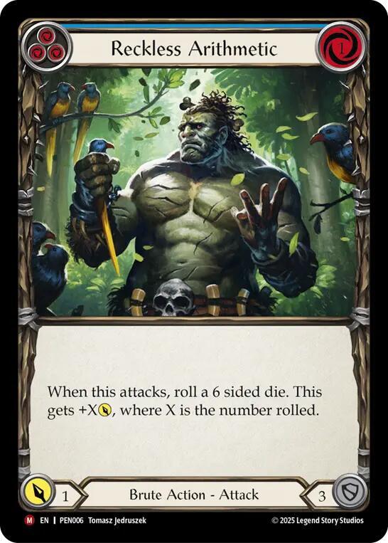 Reckless Arithmetic (Blue) card image