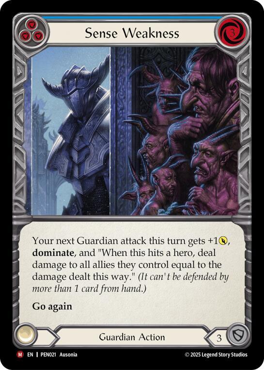 Sense Weakness (Blue) card image