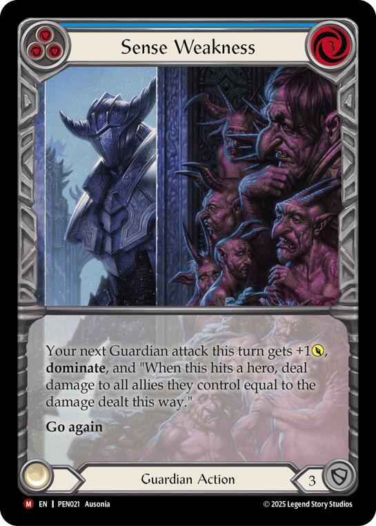 Sense Weakness (Blue) (Extended Art) card image