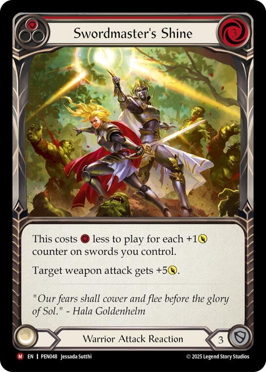 Swordmaster's Shine (Red) card image