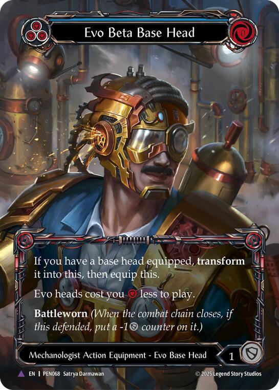 Evo Beta Base Head (Blue) (Marvel) card image