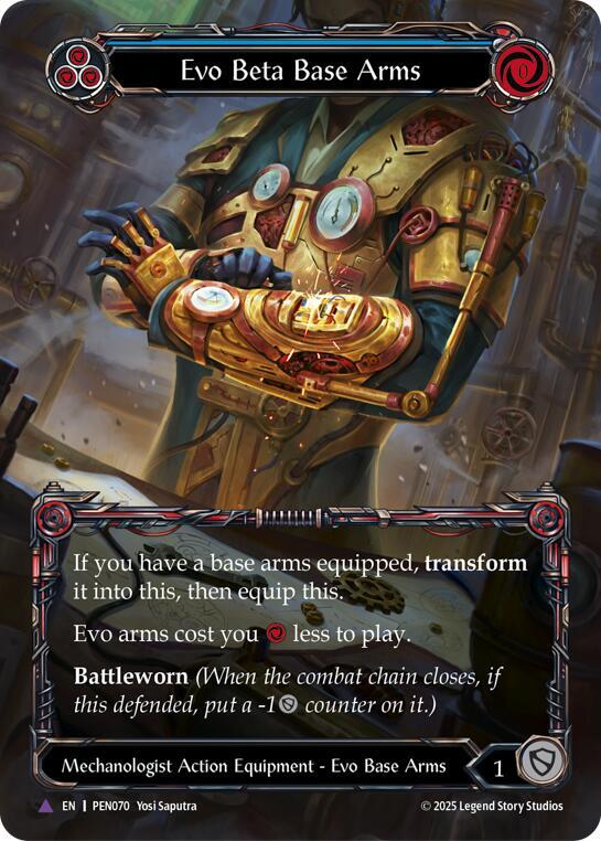 Evo Beta Base Arms (Blue) (Marvel) card image