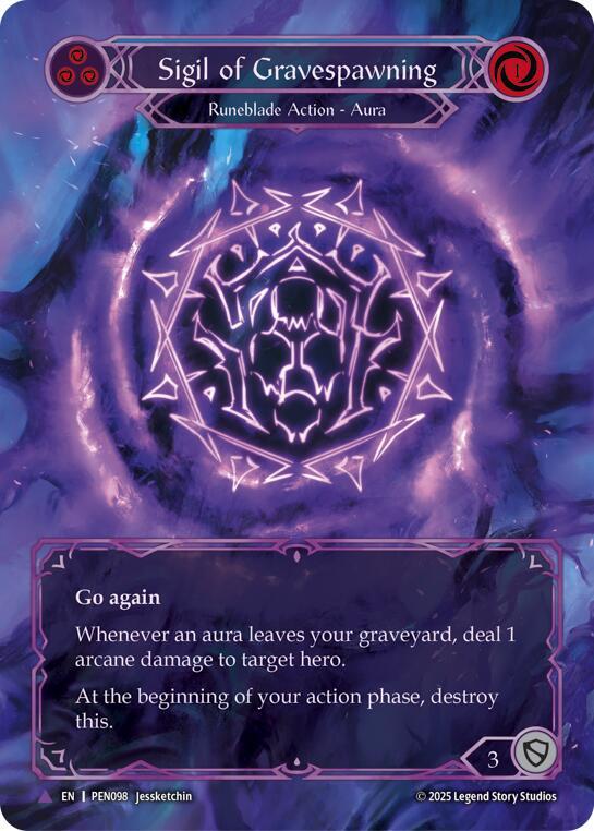 Sigil Of Gravespawning (Blue) (Marvel) card image