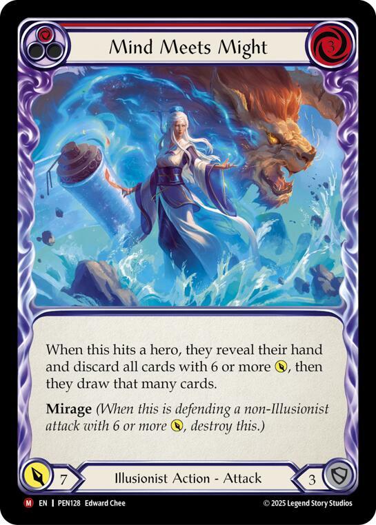 Mind Meets Might (Red) card image