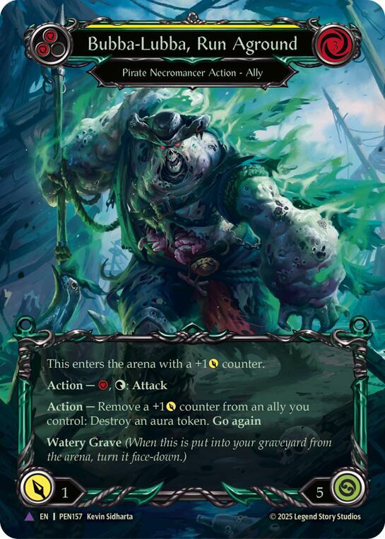 Bubba Lubba Run Aground (Yellow) (Marvel) card image