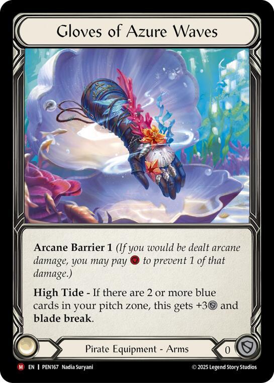 Gloves Of Azure Waves card image