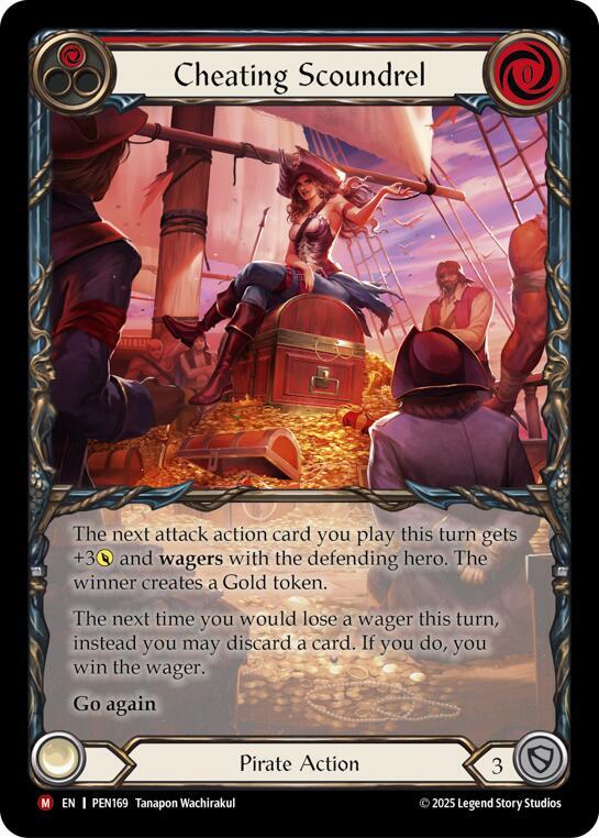 Cheating Scoundrel (Red) (Extended Art) card image