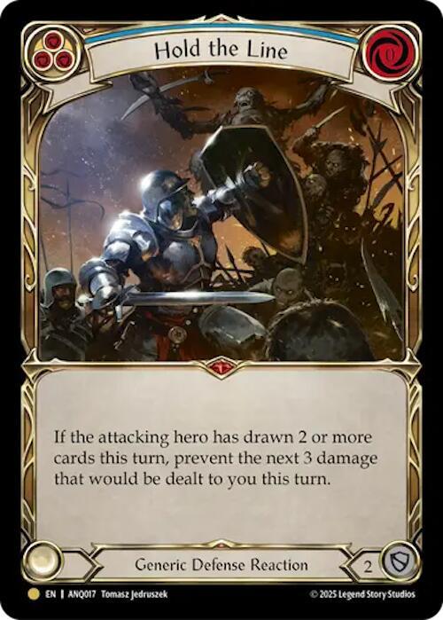 Hold The Line (Blue) (ANQ017) card image