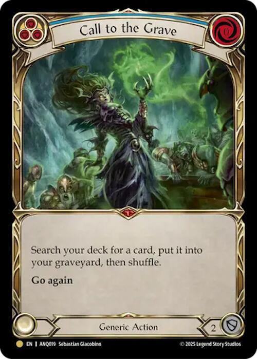 Call To The Grave (Blue) (ANQ019) card image