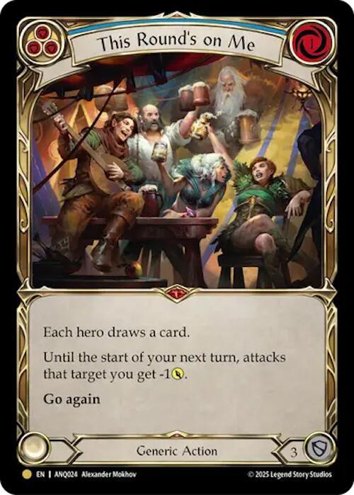 This Round's On Me (Blue) (ANQ024) card image