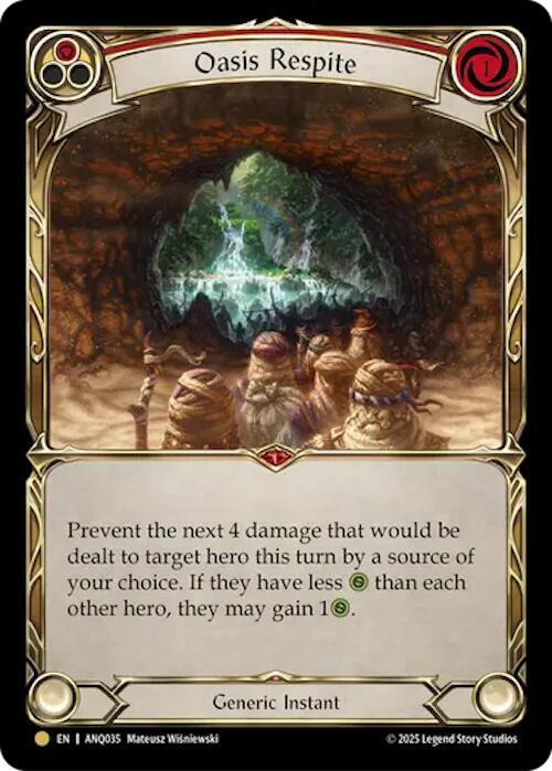 Oasis Respite (Red) (ANQ035) card image