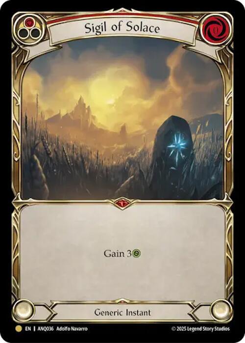 Sigil Of Solace (Red) (ANQ036) card image
