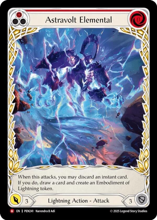 Astravolt Elemental (Red) (Extended Art) card image