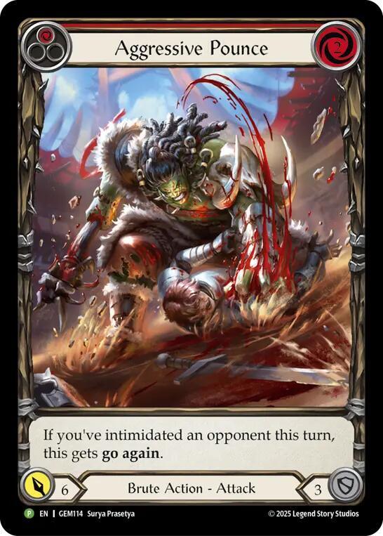 Aggressive Pounce (Red) card image