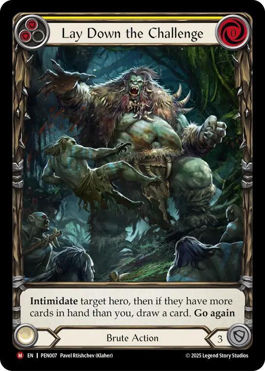 Lay Down The Challenge (Yellow) (Extended Art) card image