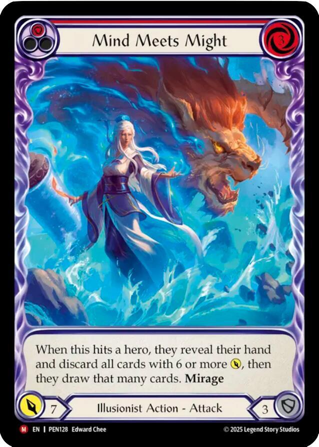 Mind Meets Might (Red) (Extended Art) card image