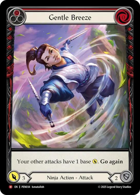 Gentle Breeze (Red) (Extended Art) card image