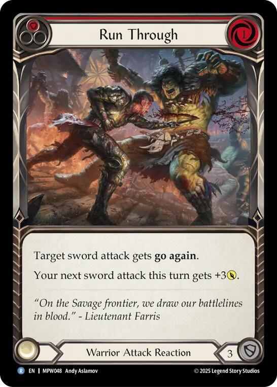 Run Through (Red) card image