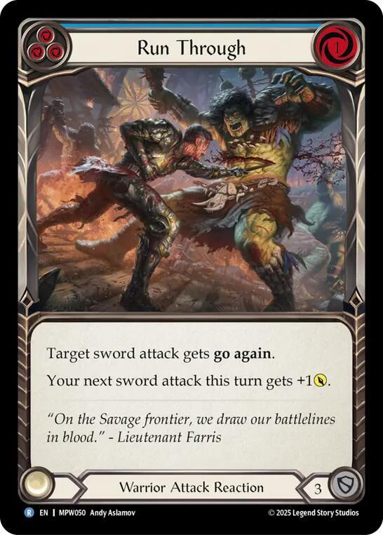 Run Through (Blue) card image