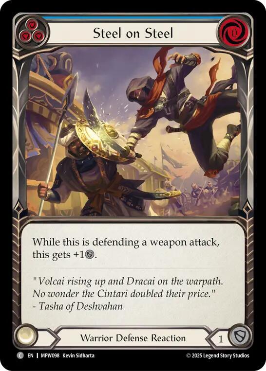 Steel on Steel (Blue) card image