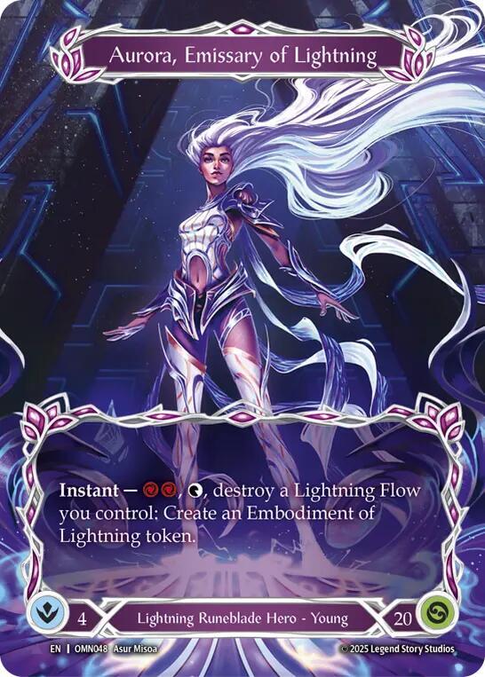 Aurora, Emissary of Lightning (Marvel) card image
