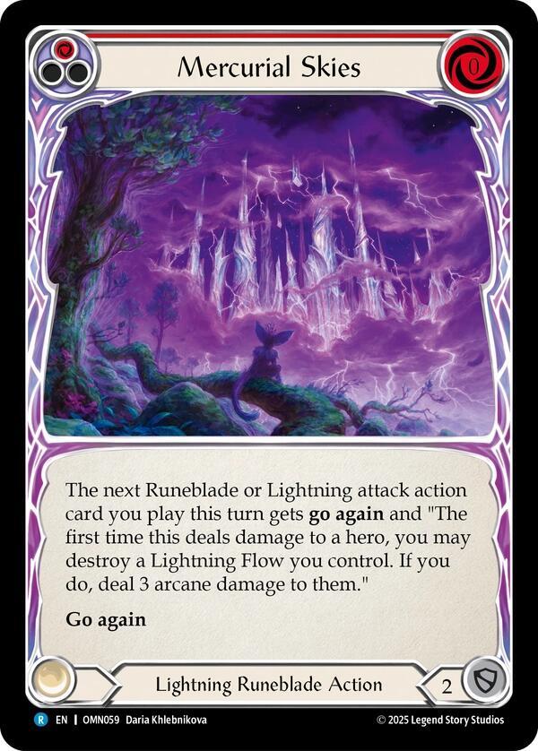 Mercurial Skies (Red) card image