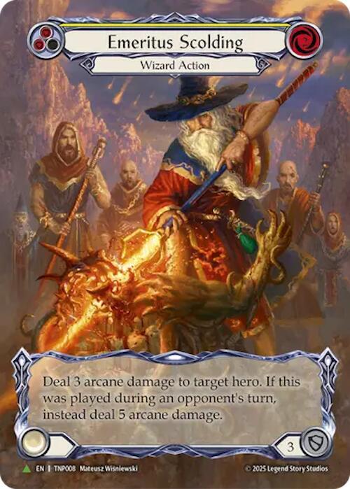 Emeritus Scolding (Yellow) (Marvel) - TNP008 card image