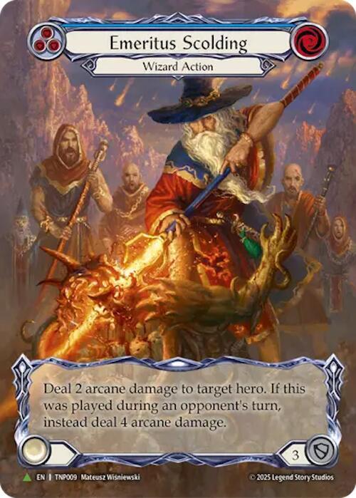 Emeritus Scolding (Blue) (Marvel) - TNP009 card image