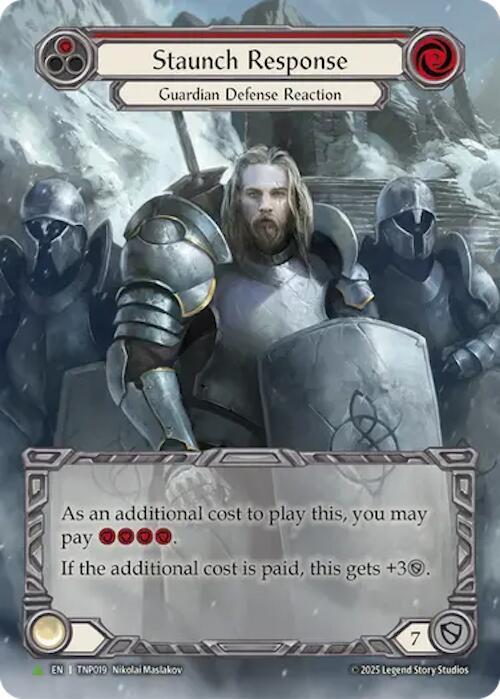 Staunch Response (Red) (Marvel) - TNP019 card image