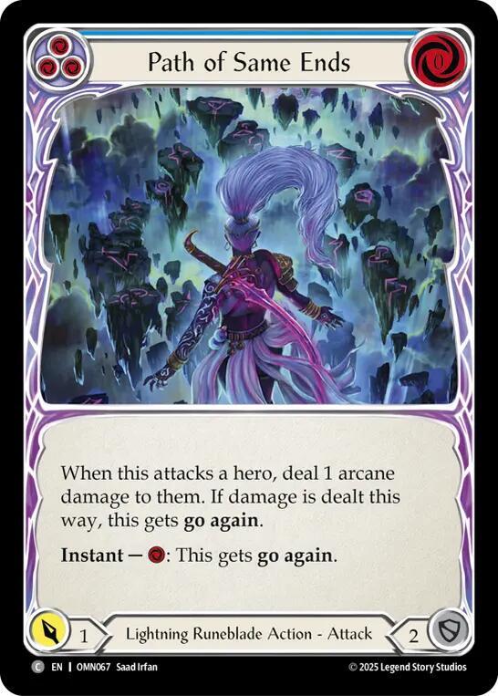 Path of Same Ends (Blue) card image