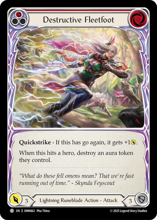 Destructive Fleetfoot (Red) card image