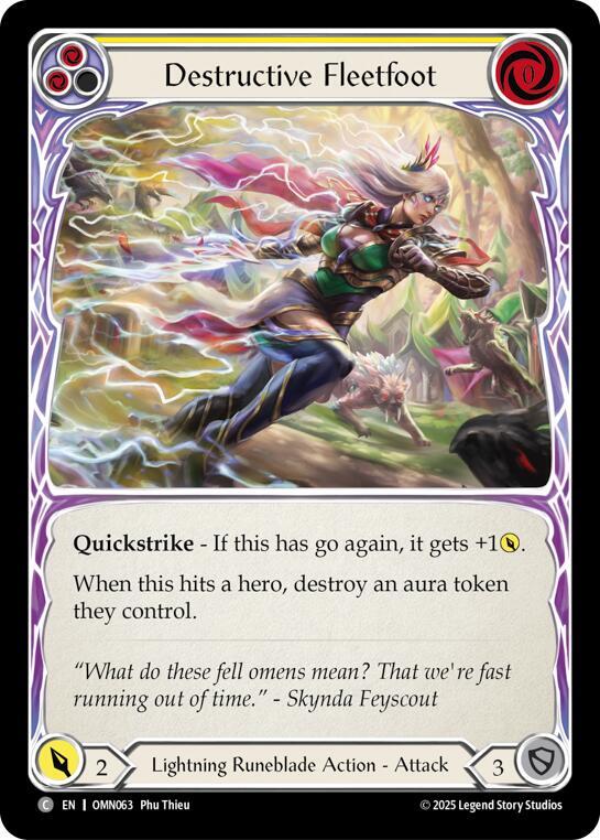 Destructive Fleetfoot (Yellow) card image