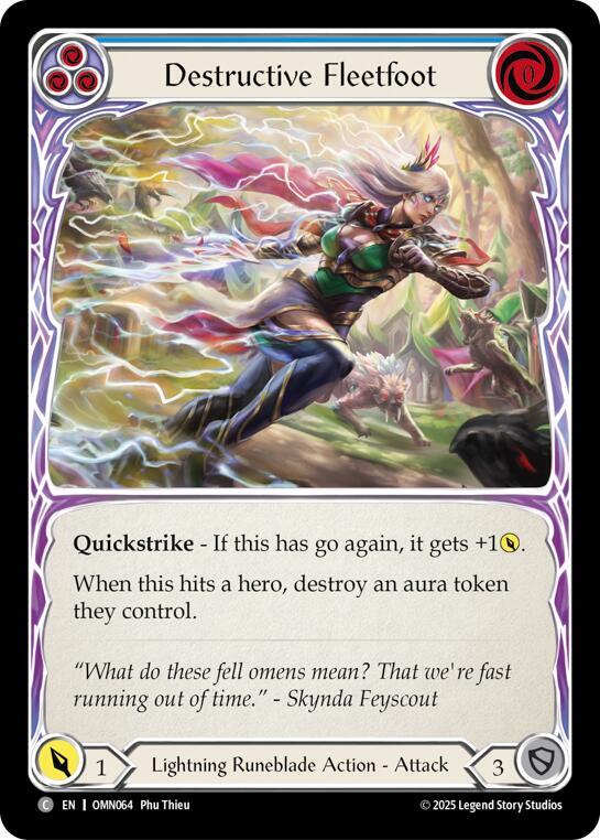 Destructive Fleetfoot (Blue) card image
