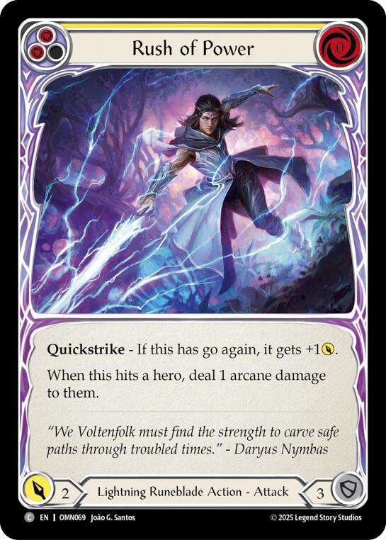 Rush Of Power (Yellow) card image