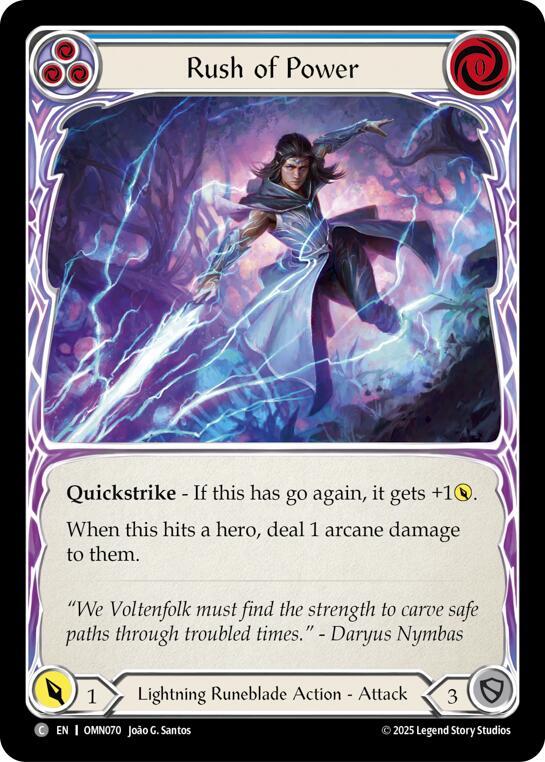 Rush Of Power (Blue) card image
