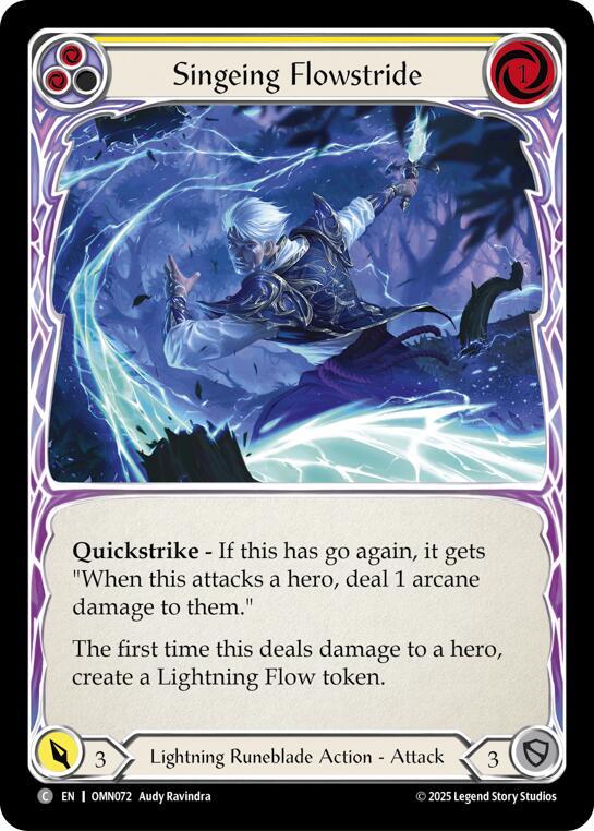 Singeing Flowstride (Yellow) card image