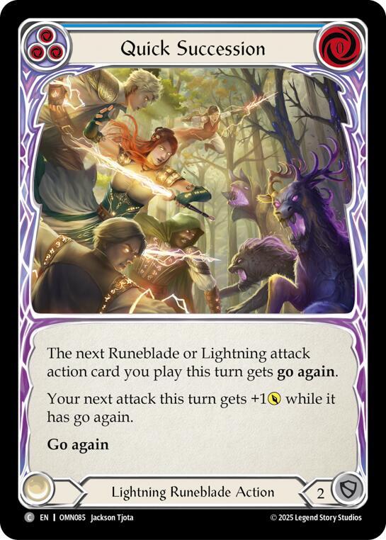 Quick Succession (Blue) card image