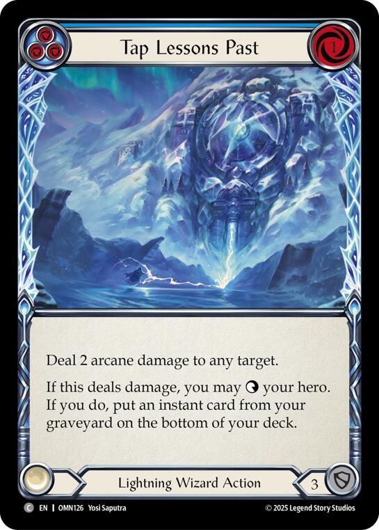 Tap Lessons Past (Blue) card image