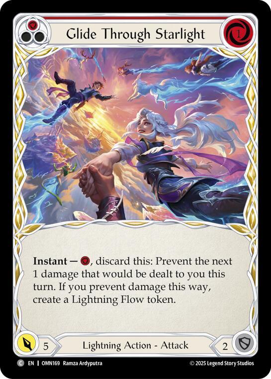 Glide Through Starlight (Red) card image