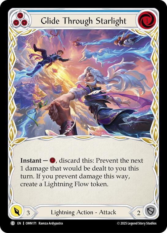 Glide Through Starlight (Blue) card image