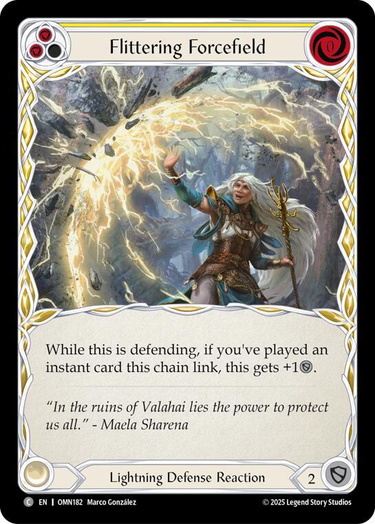 Flittering Forcefield (Yellow) card image