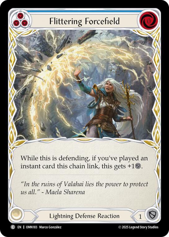 Flittering Forcefield (Blue) card image