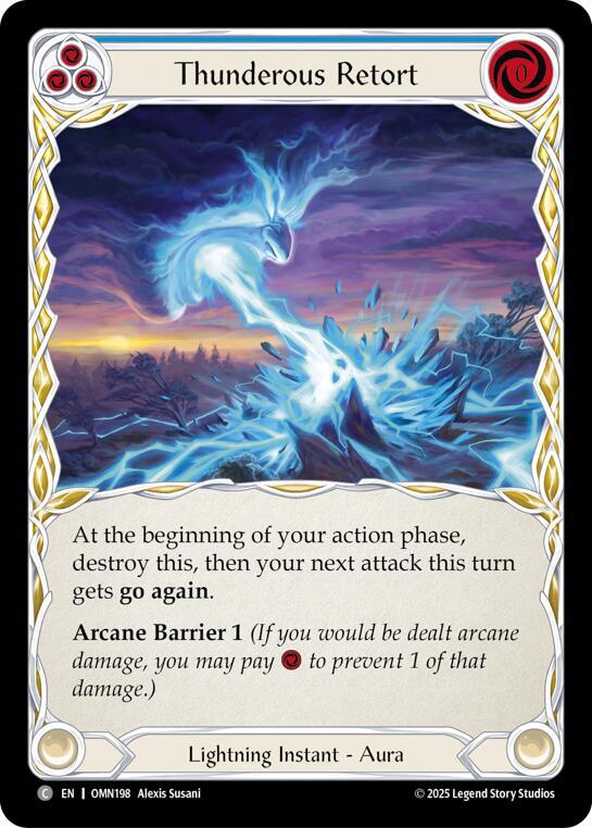 Thunderous Retort (Blue) card image