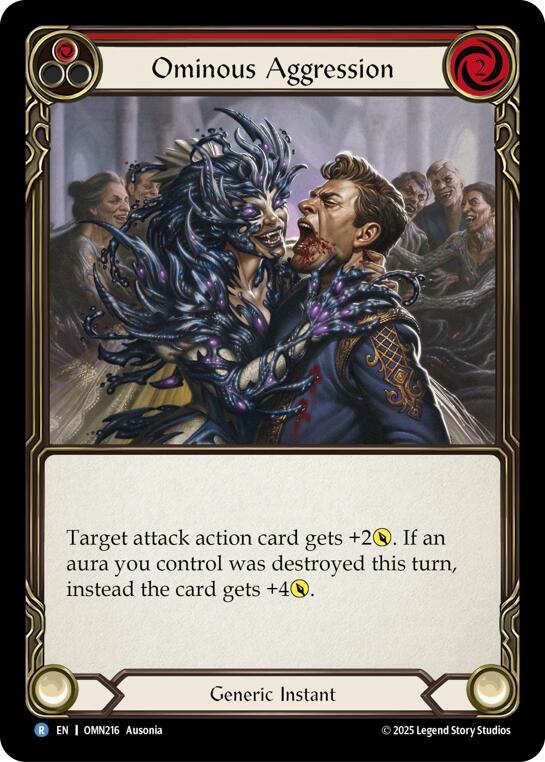 Ominous Aggression (Red) card image