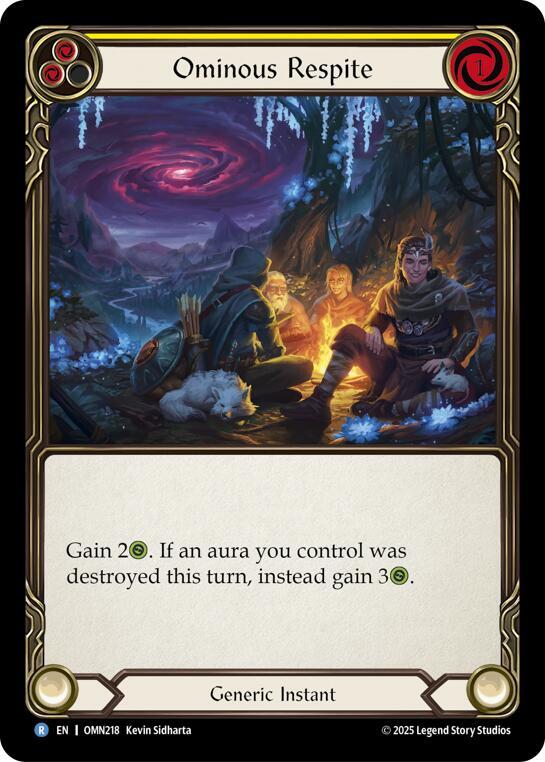 Ominous Respite (Yellow) card image