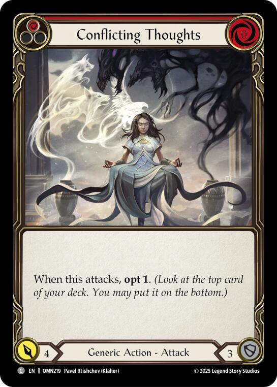 Conflicting Thoughts (Red) card image