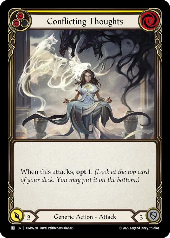 Conflicting Thoughts (Yellow) card image
